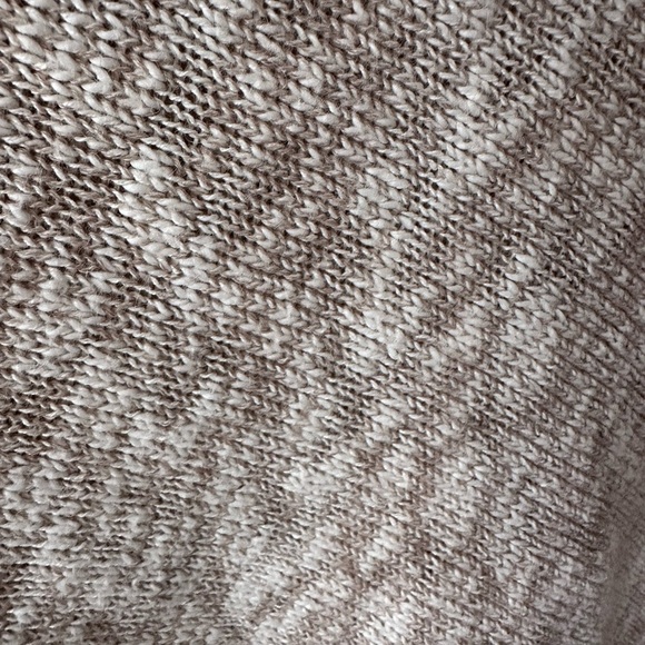 Eileen Fisher Natural Funnel Neck Poncho Organic Cotton Alpaca Lagenlook Oatmeal - Picture 5 of 8